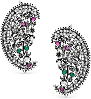 Rubans Ear Cuff Jhumka Earrings Indian Ethnic Jewellery Gift for Women & Girls Price In India