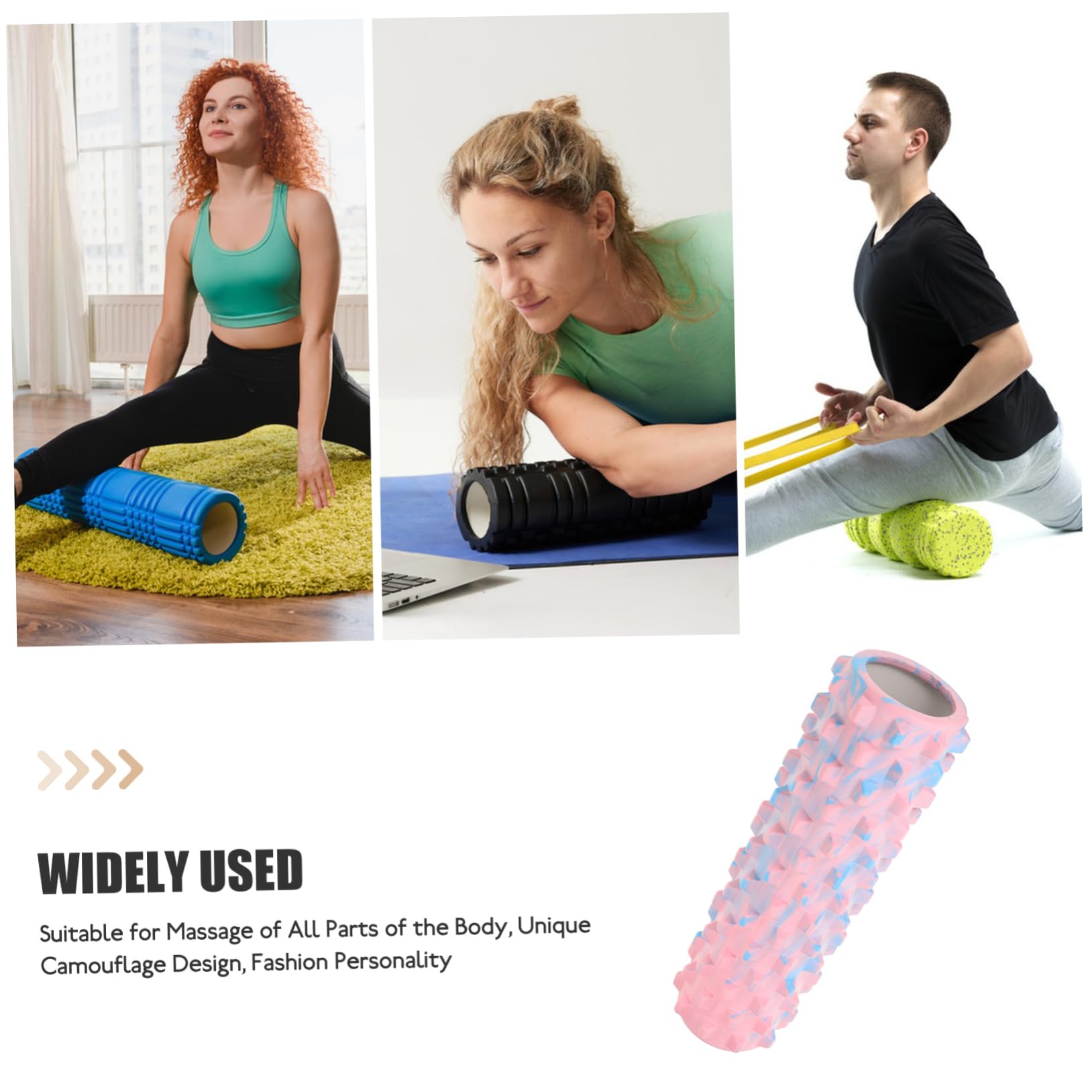 TOYANDONA Rullo Yoga in Eva per Massaggio Muscolare, Stabilizzazione del Corpo e Riabilitazione, per Allenamento e Terapia