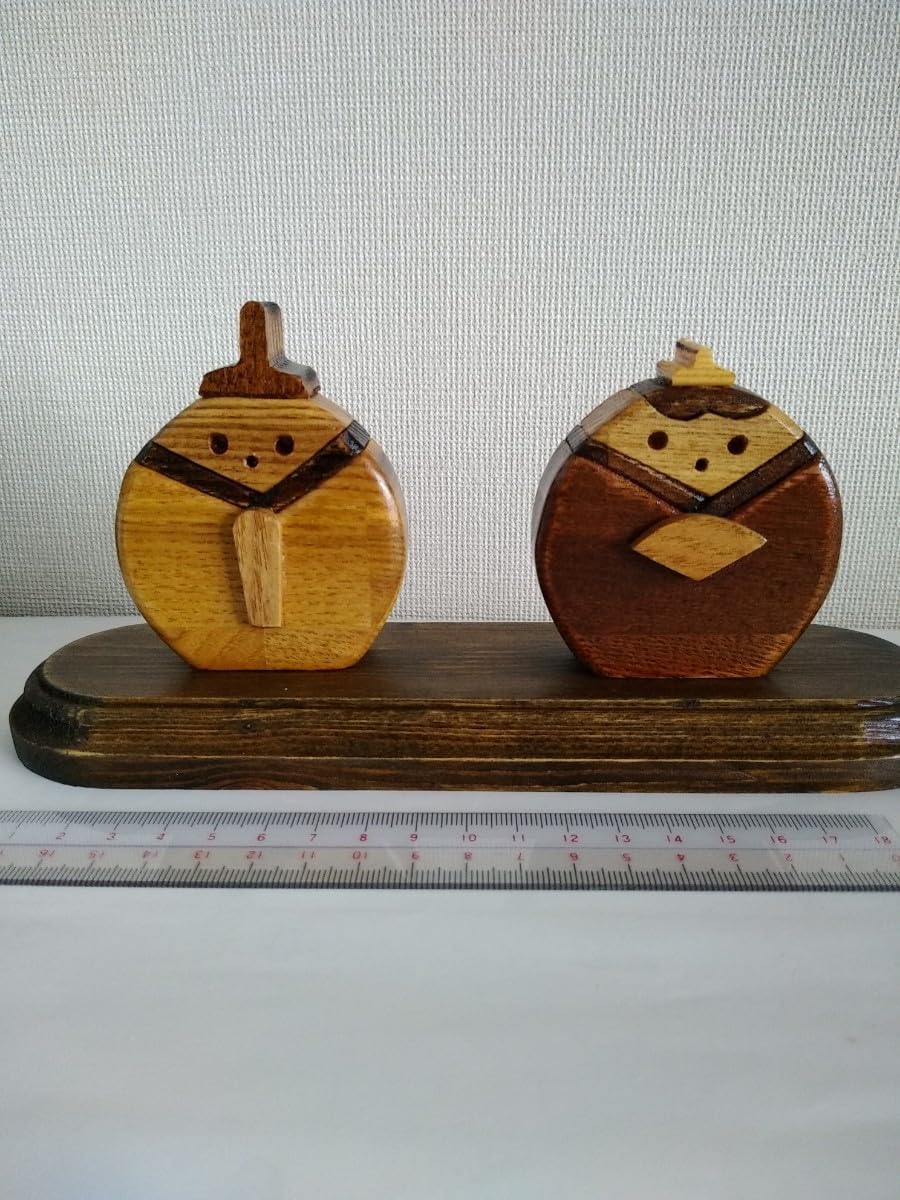 九谷焼 長峰窯 立ち雛 (紫盛) 屏風.台座.木札付き 箱入り九谷焼 雛人形