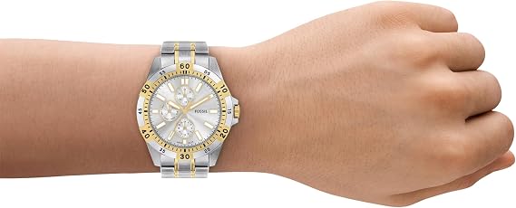 Fossil Men's Watch, Garrett Multifunction Stainless Steel Watch for Men