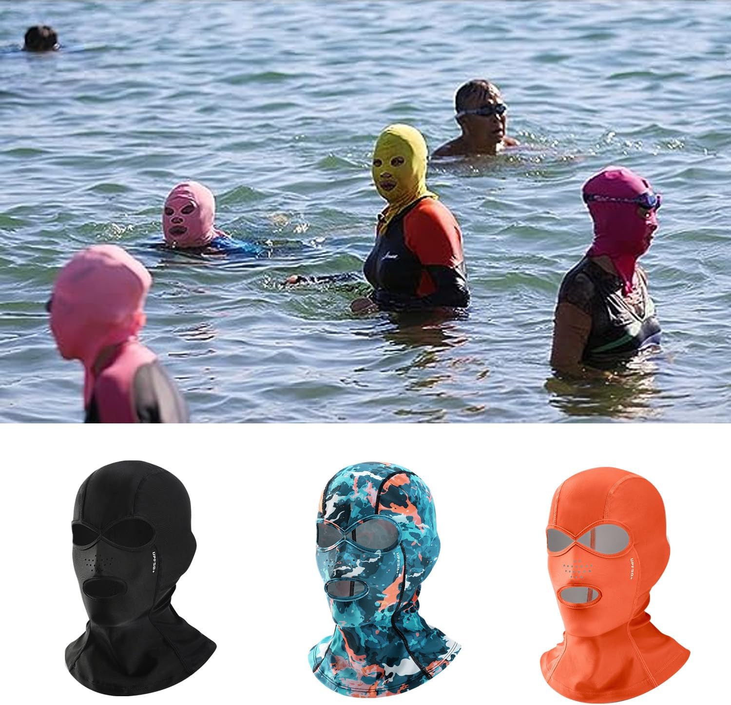 Facekini Máscara Facekini, gorro de natación Facekini, máscara de