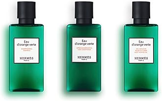 Hermes Eau d'Orange Verte Amenity Set Includes Shower Gel, Shampoo and Conditioner 80ml 2.7 ounces Each Bottle