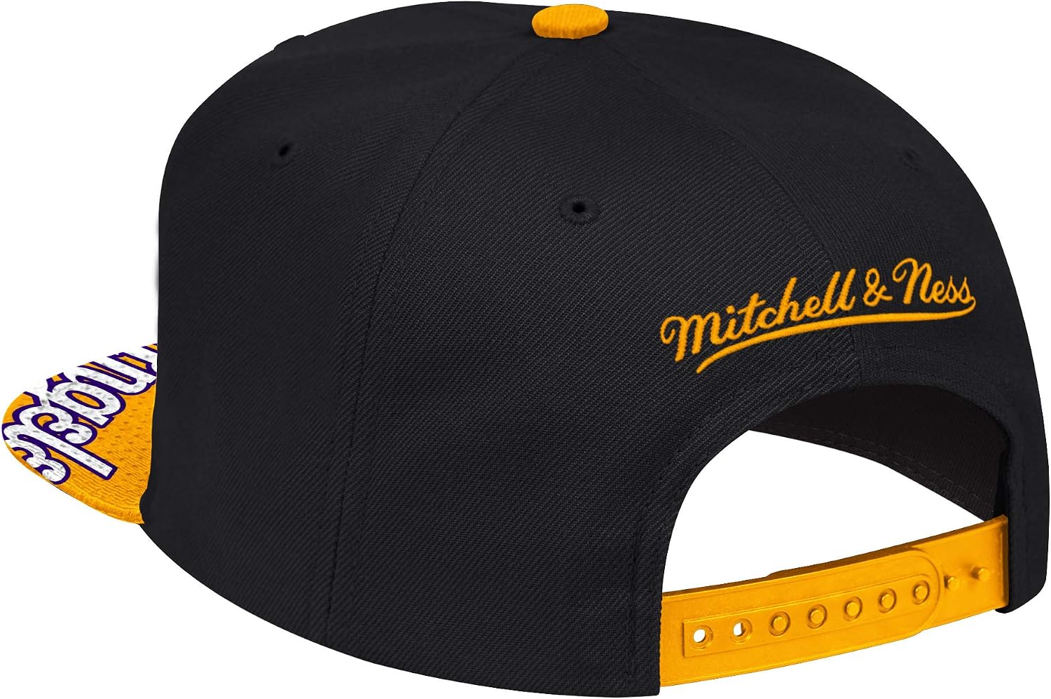 Mitchell & Ness Los Angeles Lakers Retro SNAP Shot Snapback NBA Adjustable Hat - Black/Yellow/Purple