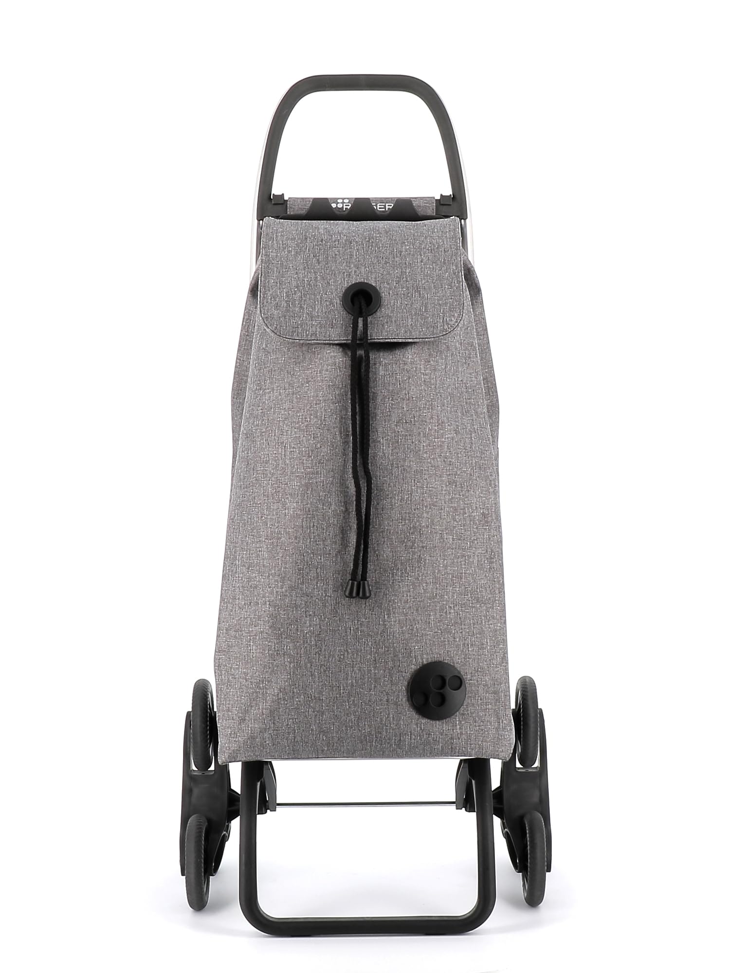 Klappbarer Einkaufstrolley Rolser I-Max Tweed 6 Räder Treppensteiger - Grau