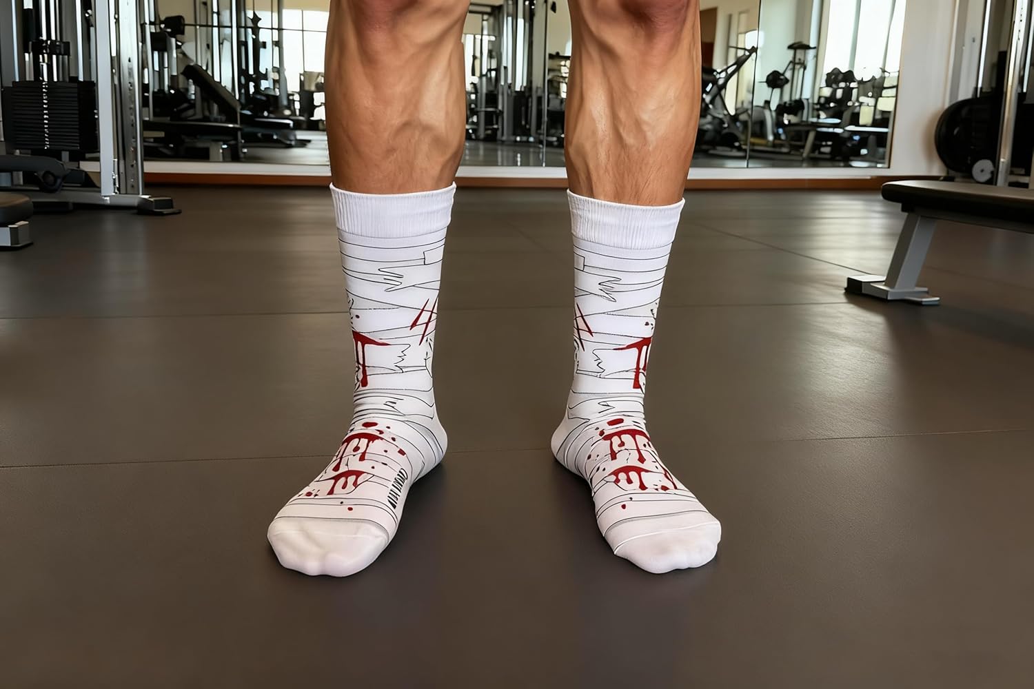 ANTI BASIC Novelty Socks Gift for Men Game Corgi World Cup Soccer Beer Fox Snake Break a Leg Socks … - Image 2