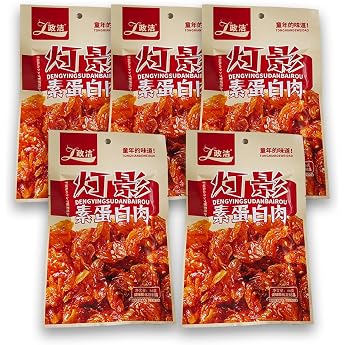 Mckona W rzig Gew rzte 5 Packungen Big Latiao W rzige Chinesische Snacks Hot & Spicy Stick Gluten Strips Scharfer Weizensnack Klassische Hot Strips f rs B ro L ssiger Snack 66g*5 Pcs