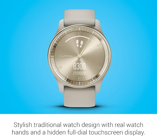Garmin vívomove Trend, Hybrid 40mm smartwatch, French Grey - 5