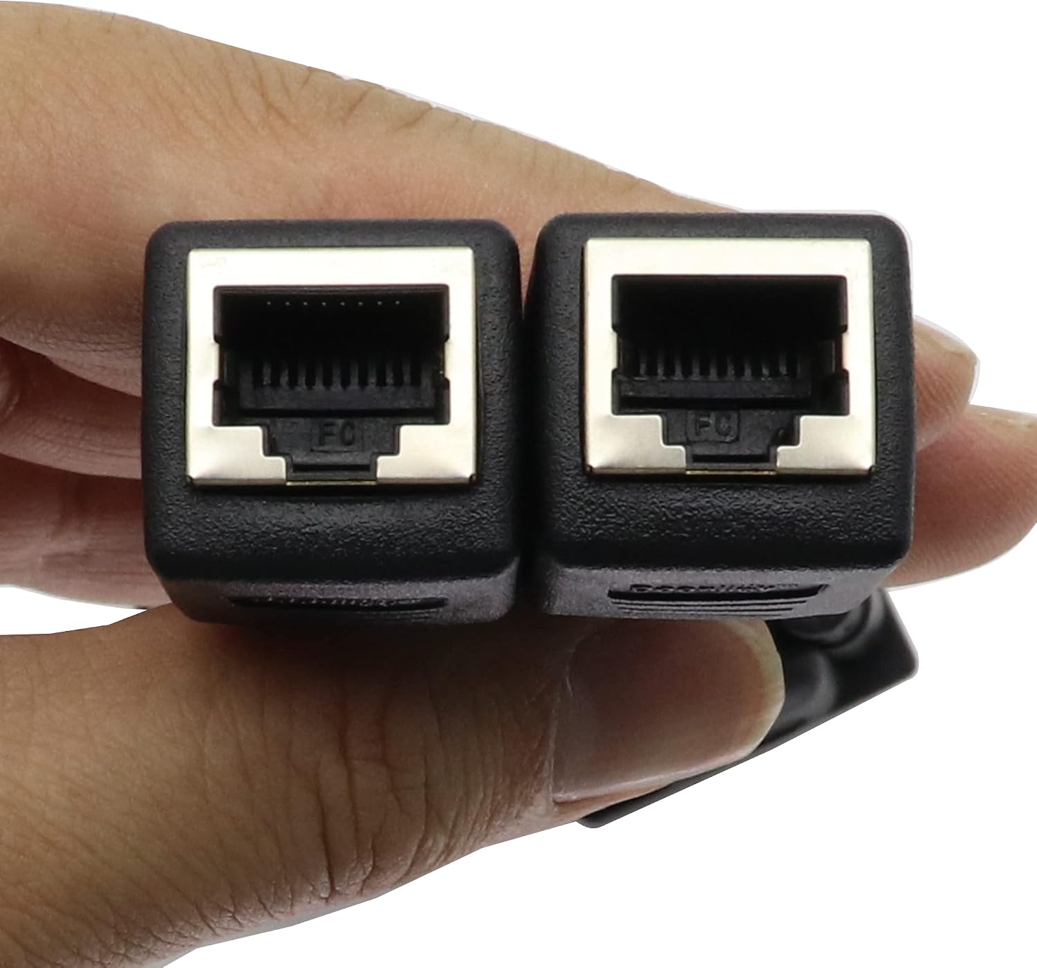 DB9 RS232 to RJ45 Extender Adapter, DB9 9-Pin Serial Port Female to RJ45 Cable CAT5 CAT6 Ethernet LAN Console Extend Adapter Cable RJ45 to RS232 Cable（15CM/6Inch）(2Pack 2Female)
