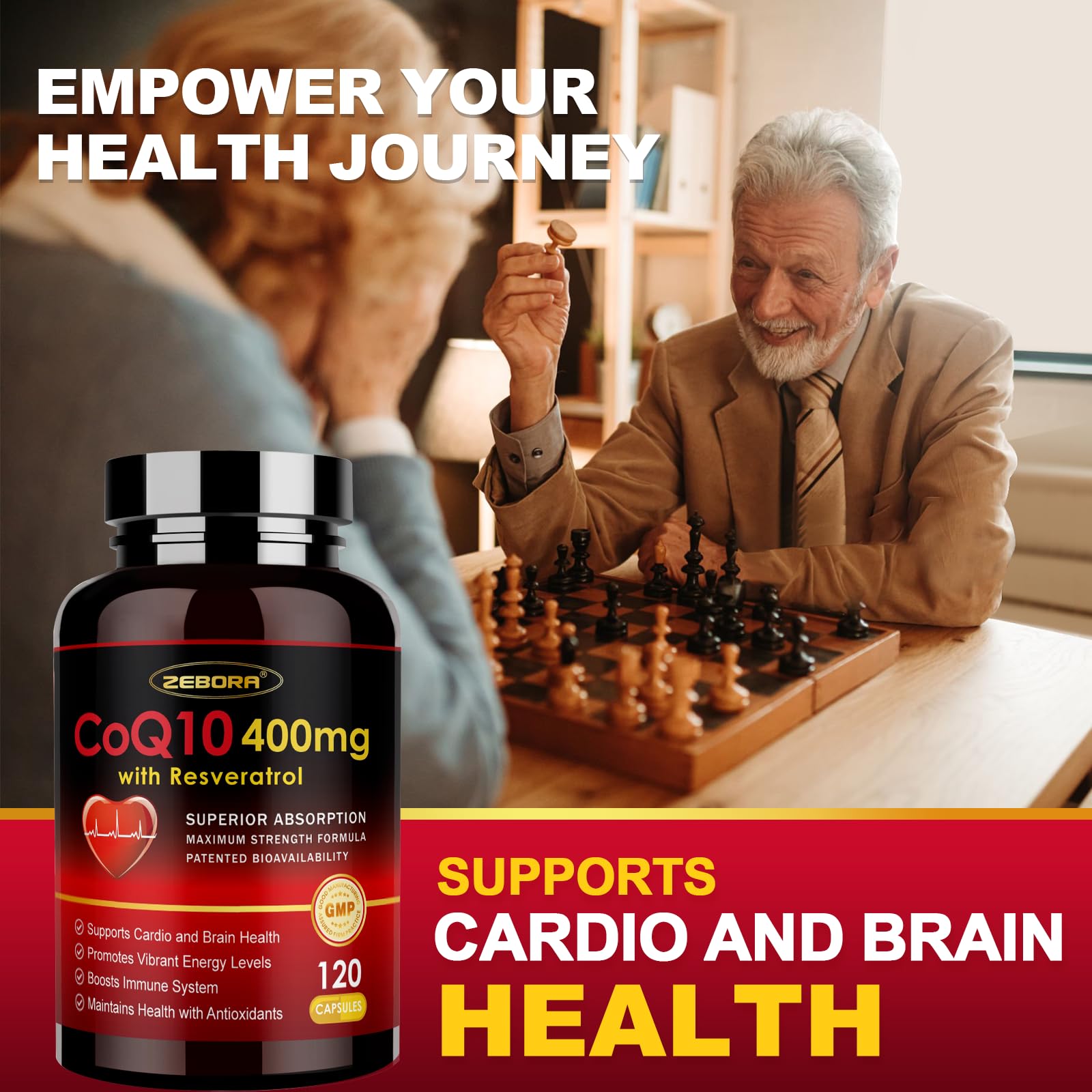 ZEBORA CoQ10 400mg,120 Veggie Capsules — Amazon image 4
