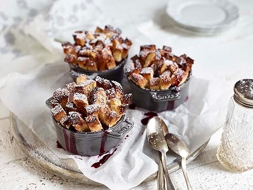 Miniatura 4 de Staub Mini Cocotte Redondo de Hierro Fundido de 0.25 cuartos de galón - Gris grafito, fabricado en Francia