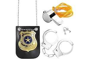 Gold Police Badge Holder