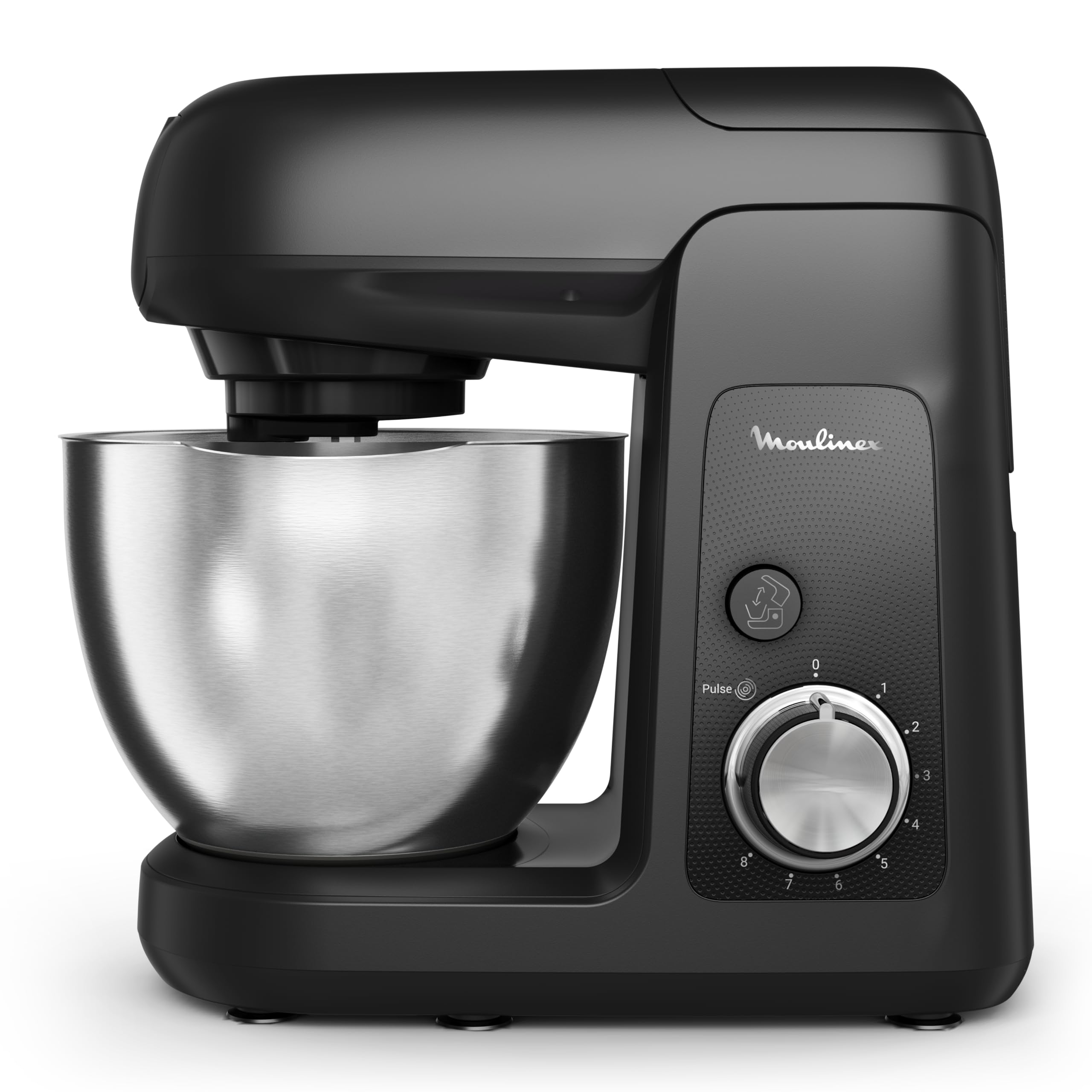Moulinex Bake Partner, robot pasticcere, 1100 W, prestazioni sostenibili, kit accessori BakeGood, movimento planetario QA522810, nero Glama