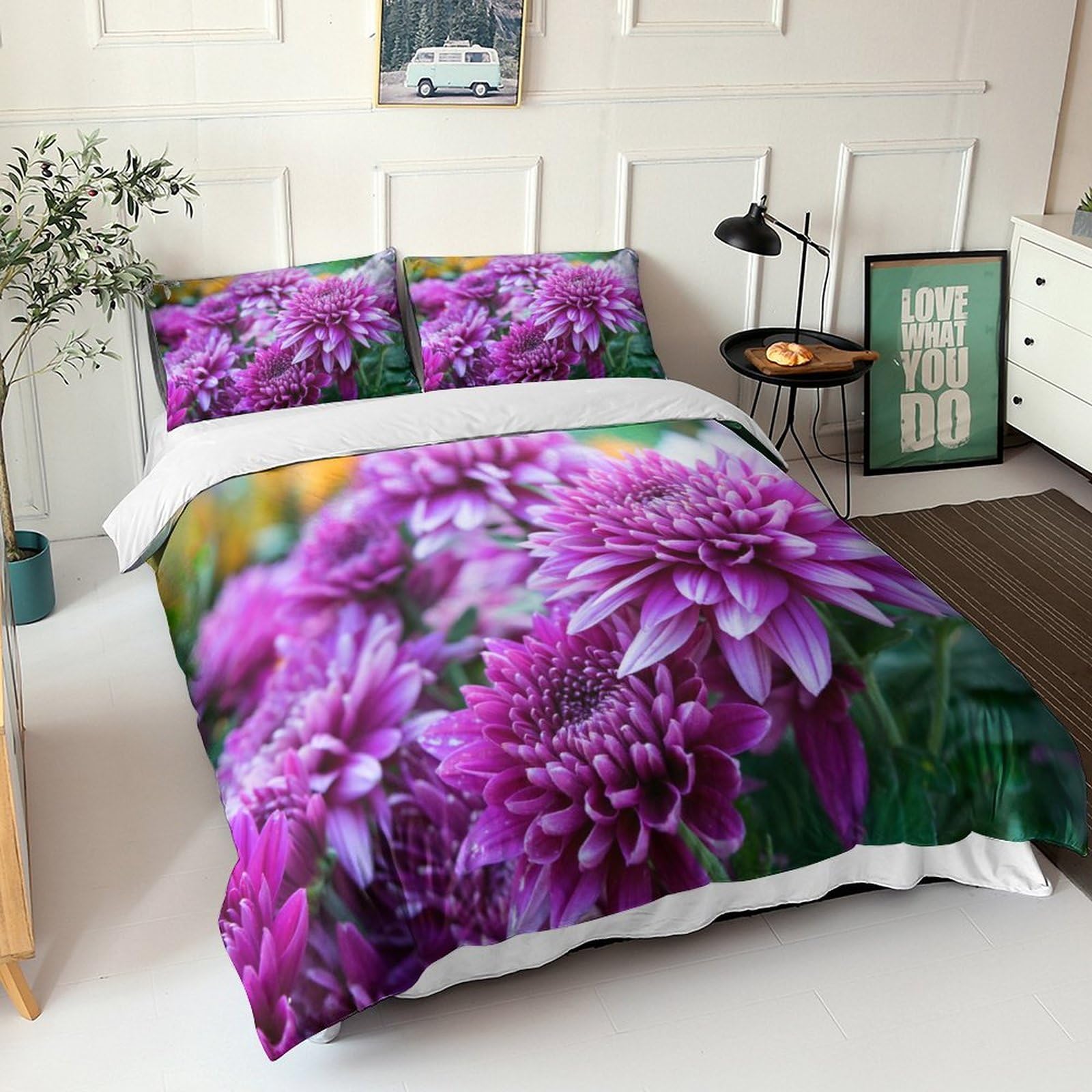 Parure de couettes motif floral 3D pour transformer le style de votre chambre