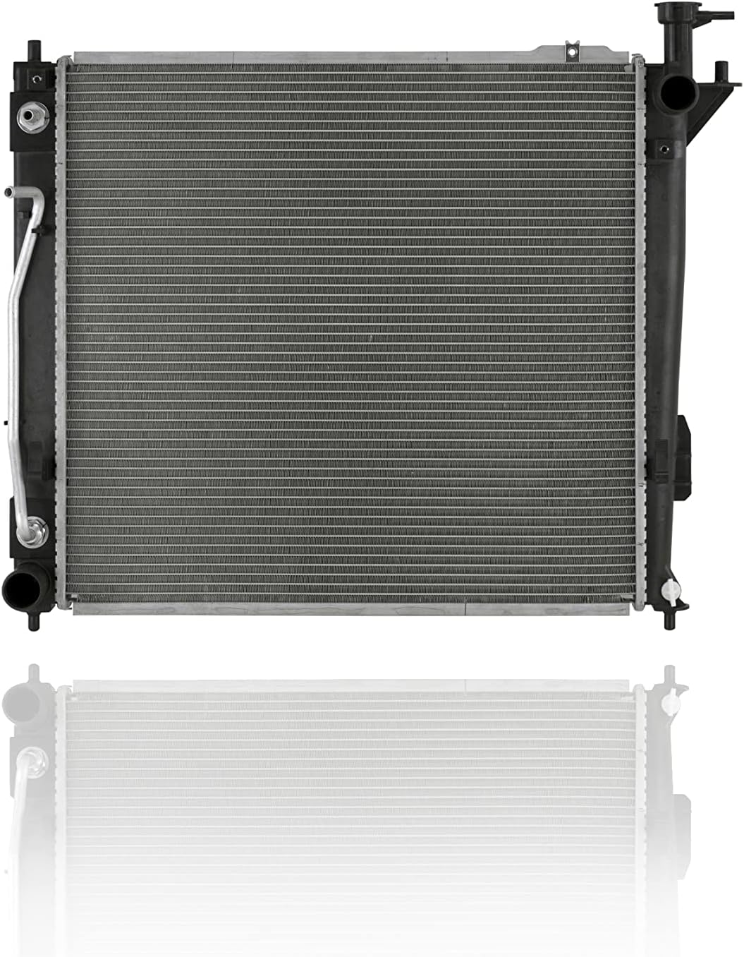 Radiator - Pacific Best Inc. Compatible/Replacement for 13372 13-16 Hyundai Santa Fe 2.0L Engine Without Tow Package - Plastic Tank Aluminum Core