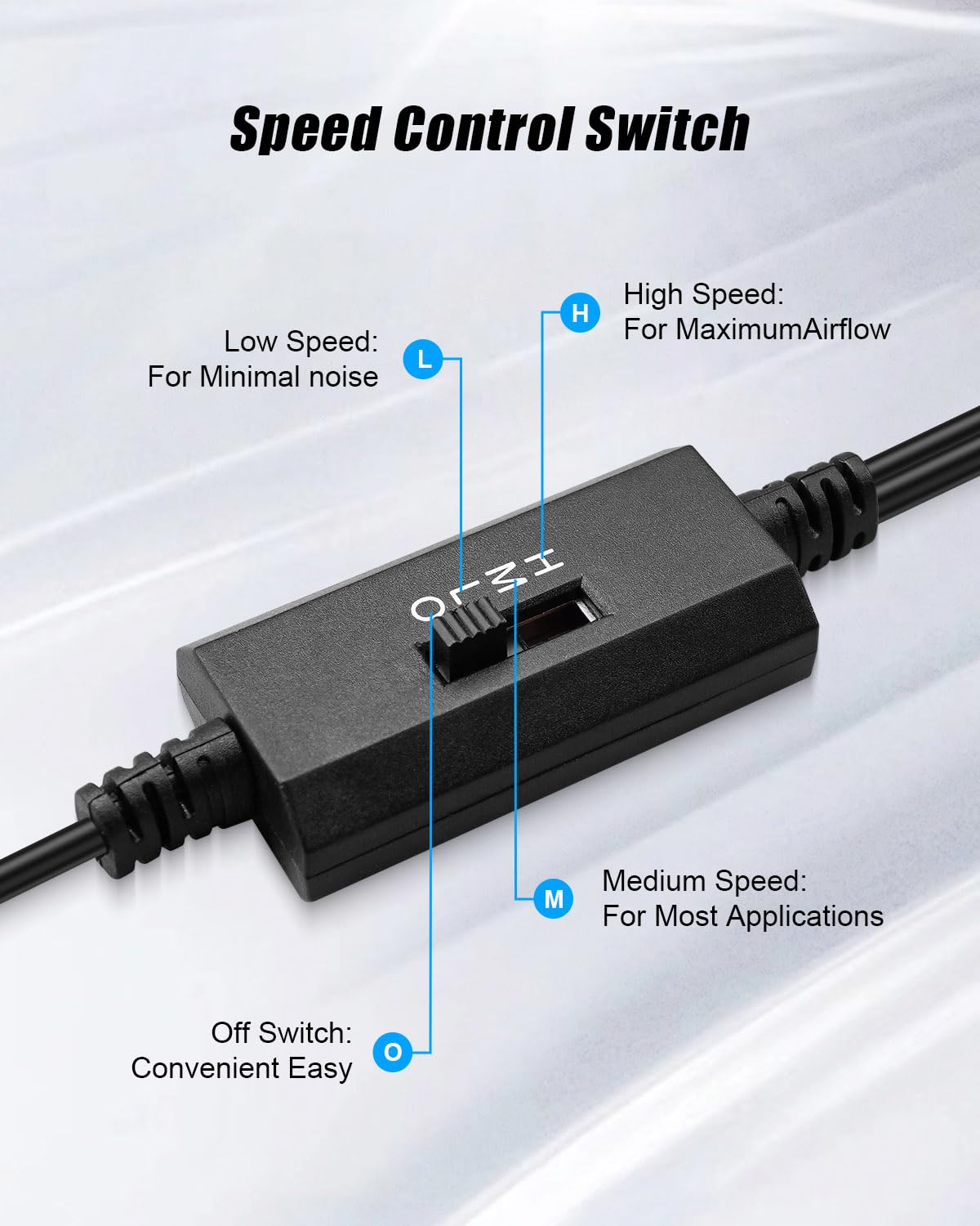 USB-Gehäuse, 80 mm, leises Lüftersystem mit Geschwindigkeitsregelung, Metall, 10,2 cm, USB-betriebener AV-Schrankventilator für Heimkino, Spielkonsole, Netzwerkschrank, leiser Betrieb (2 Lüfter-Set)