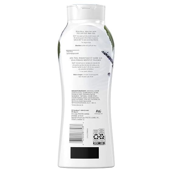 Olay Fresh Outlast Body Wash, Birch Water & Lavender, 12.3 fl oz