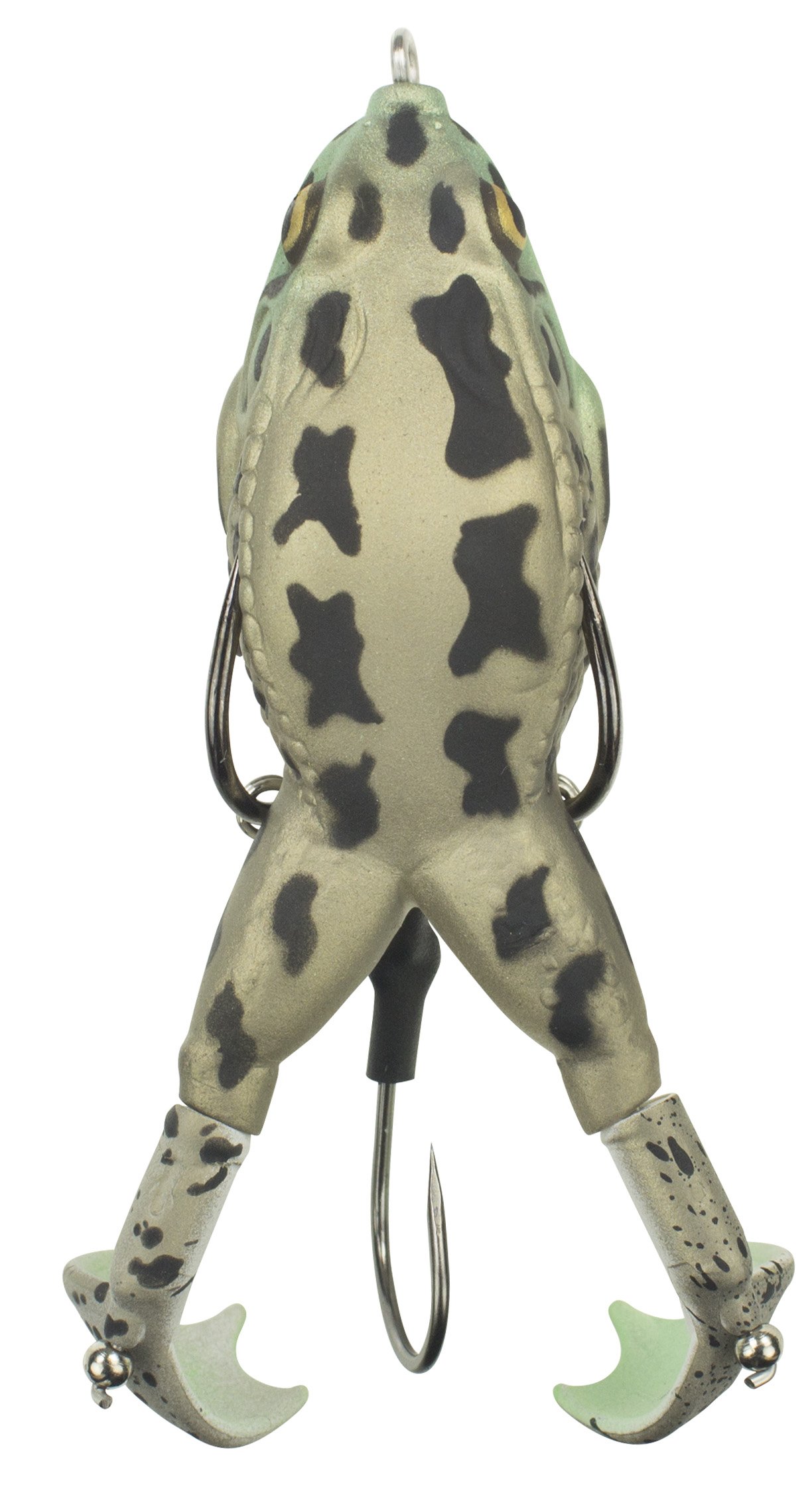 LUNKERHUNT Prop Frog Fishing Lure for Bass Fishing | Realistic Frog Lure with Prop Action (Rocky Toad) | Trout and Pike Bait, Freshwater Lure with Hollow Body, Weedless Hooks