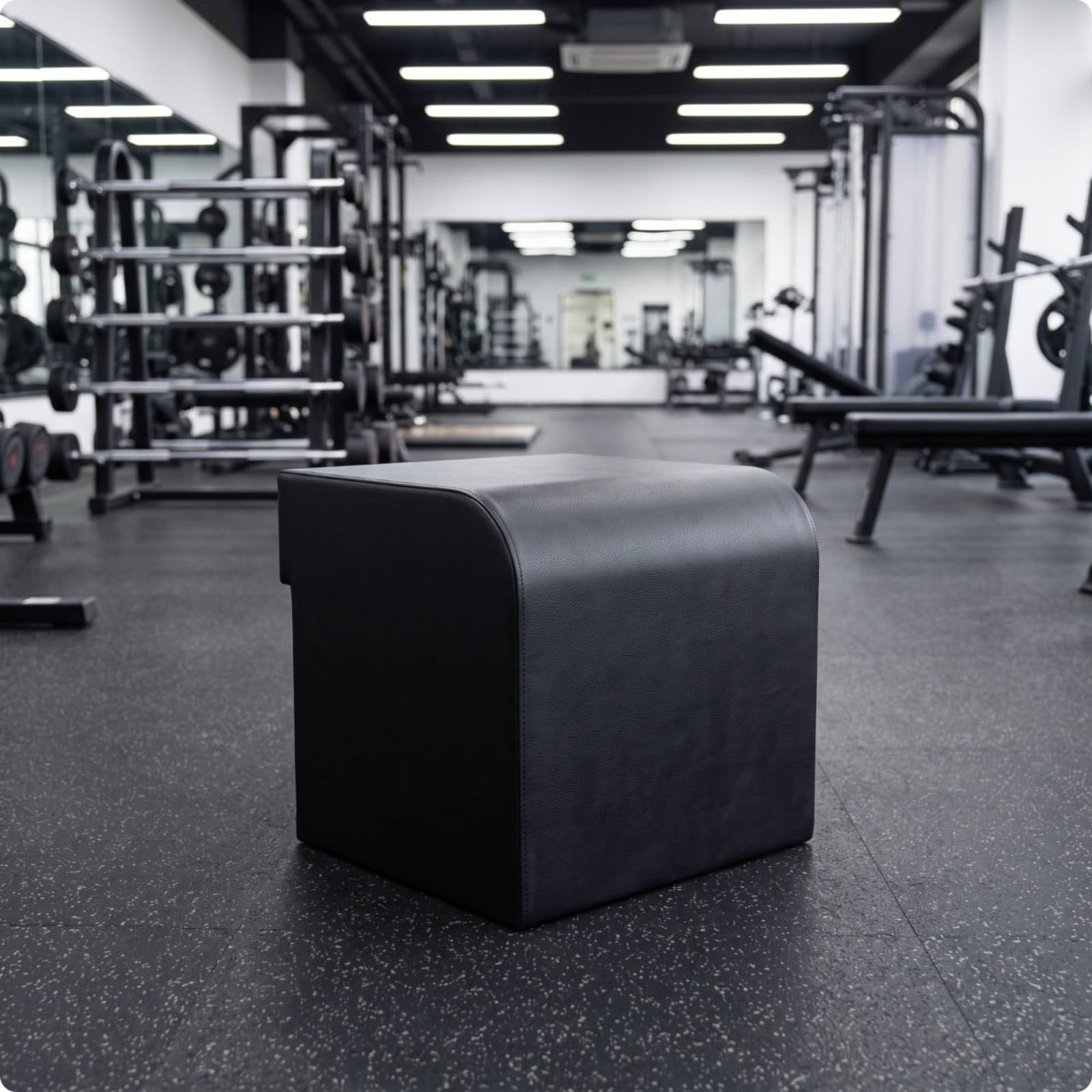 Bloc Glute Thrust Compact | Base Texturée Antidérapante, Bloc pour élévation pelvienne, Rembourré