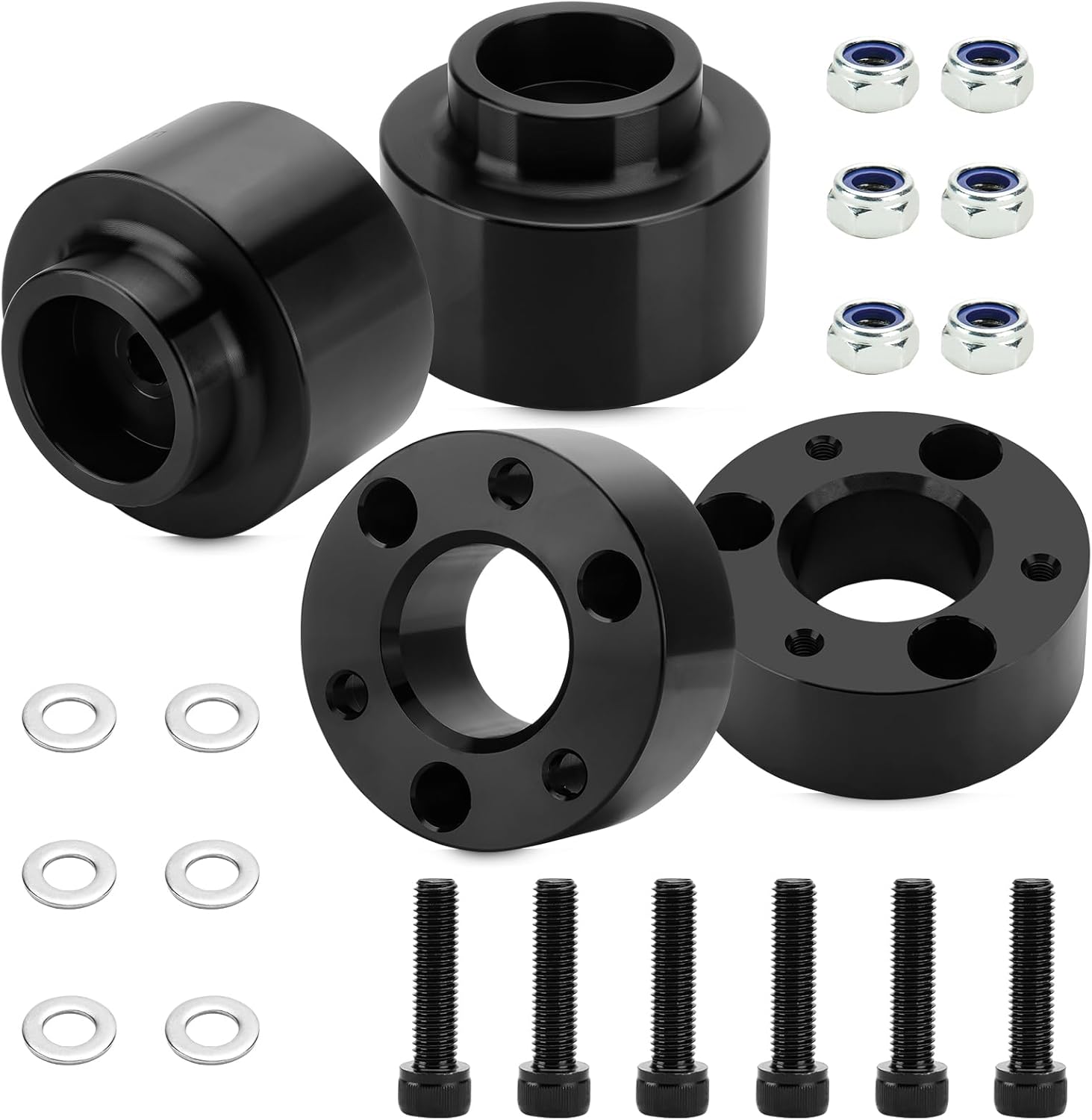 3" Front and 2" Rear Leveling Lift Kit for Ram 1500 4WD (2009-2025) 4X4, 2020-2023 Ram 1500 New Body Style 2WD 4WD with Front Strut Spacers and Rear Lift Spacer
