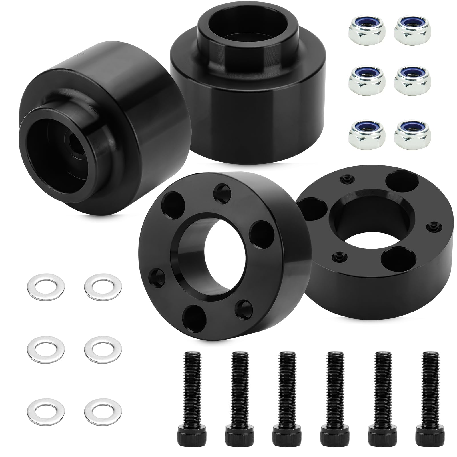3" Front and 2" Rear Leveling Lift Kit for 2009-2019 Ram 1500 4WD 4X4, 2020-2023 Ram 1500 New Body Style 2WD 4WD with Front Strut Spacers and Rear Lift Spacer