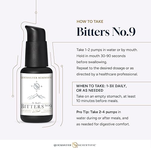 Miniatura 6 de Quicksilver Scientific Dr. Shade's Bitters No. 9 - para la digestión - Bíter digestivo liposomal de acción rápida con cardo mariano, raíz de bardana