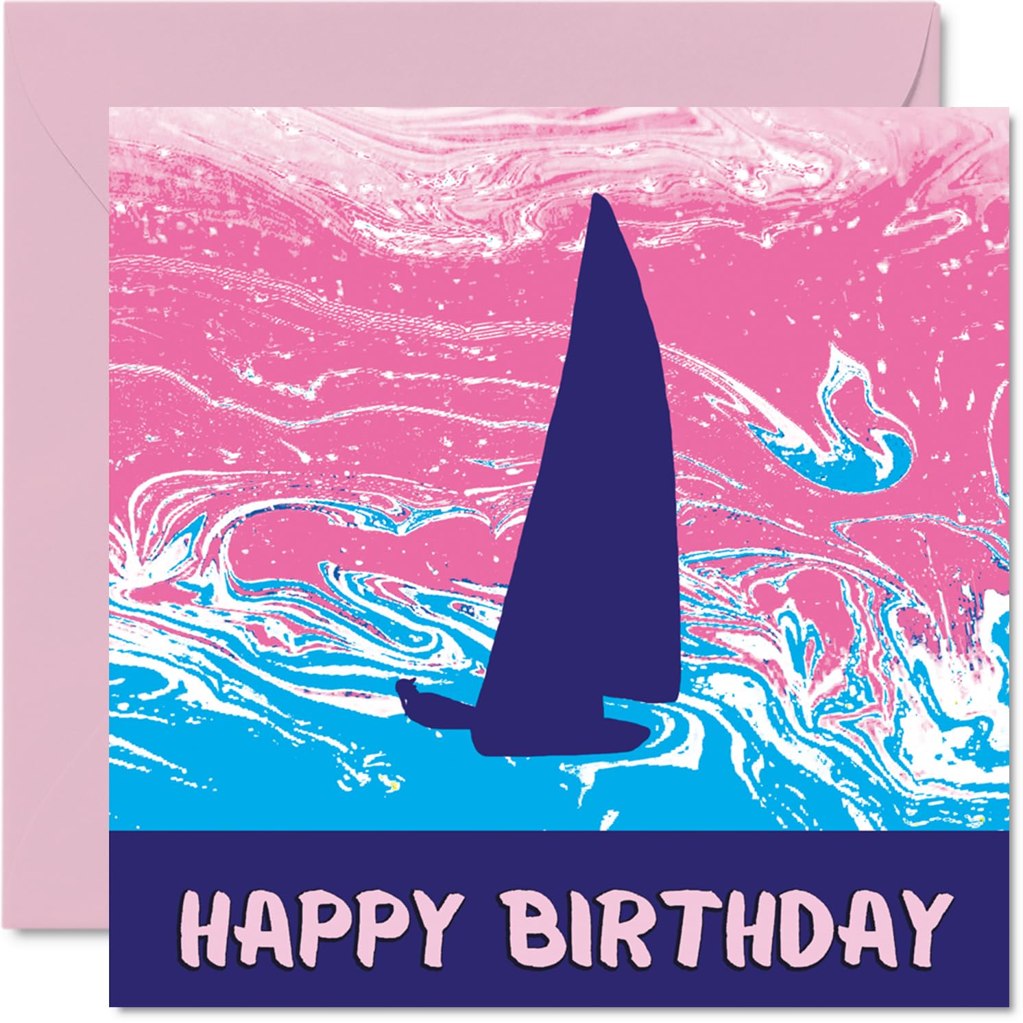 Sport Birthday Cards for Women Girls - Sailing Girls in Sport - Sailing Birthday Card for Friend Sister Daughter Niece Teammate, 145mm Athlete Greeting Cards