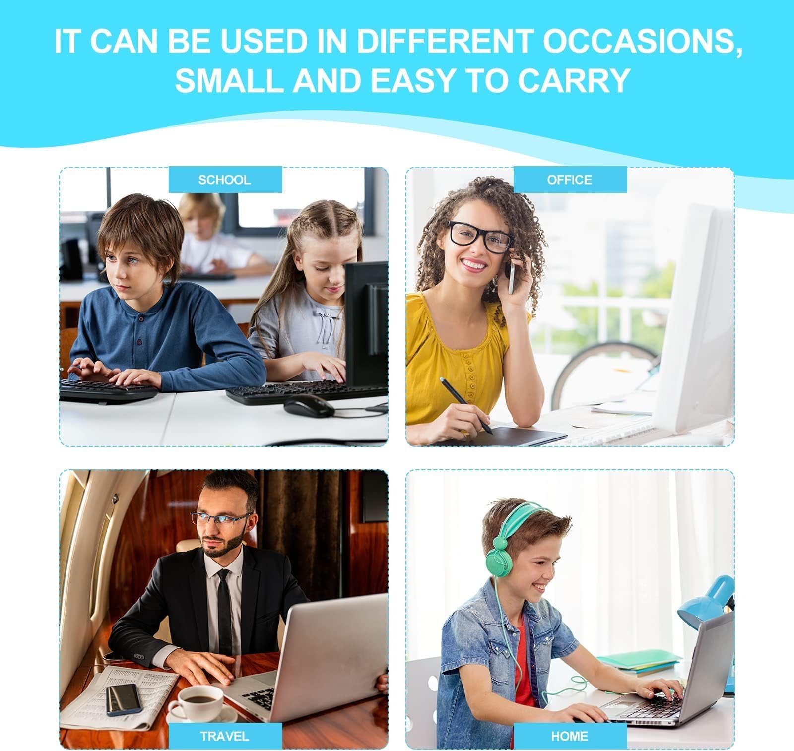 40 ratones negros con cable USB de 1000 DPI con cable de 3 botones con cable para oficina en casa, silencioso, simple, USB para computadora, laptop, PC de escritorio (negro 40)