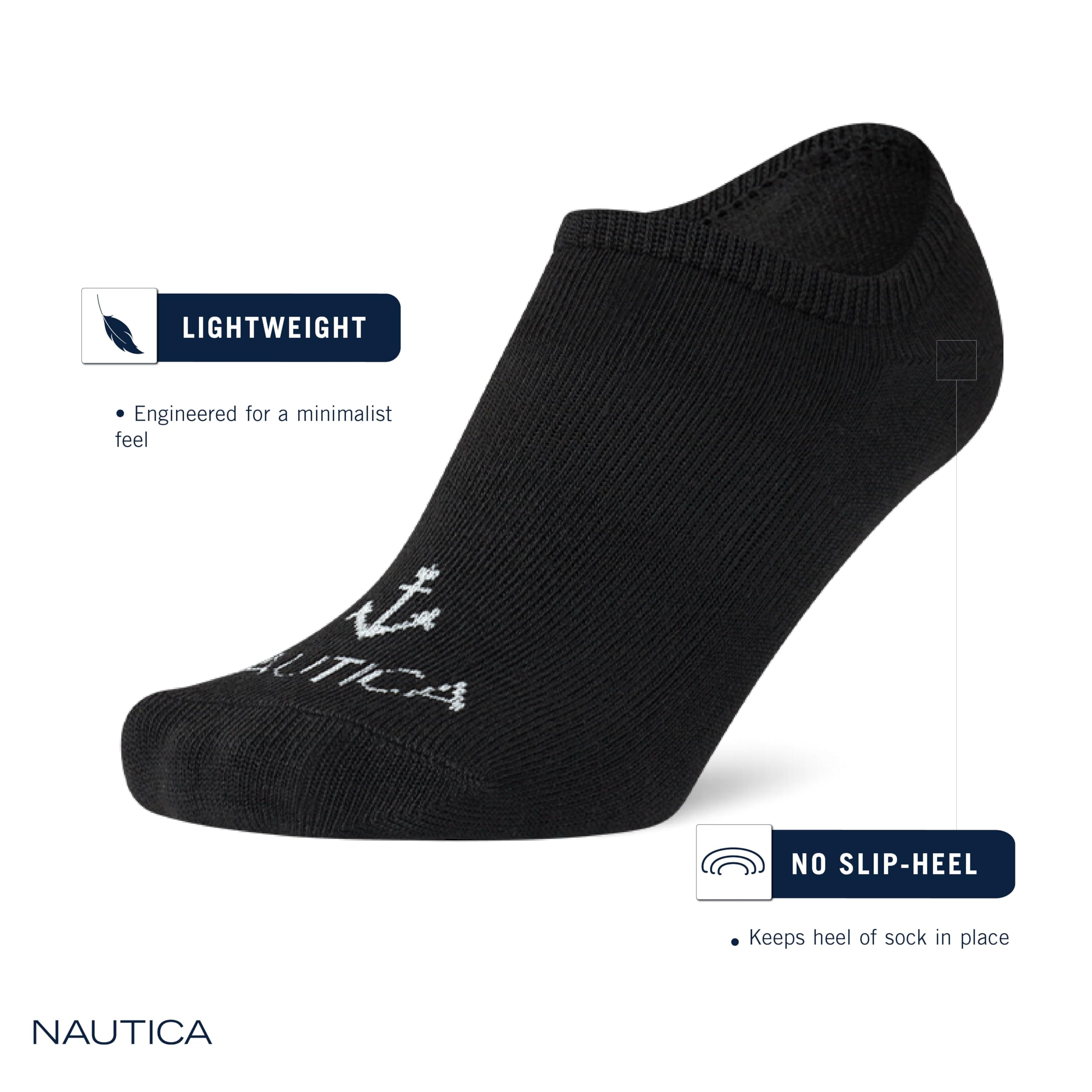 Nautica Skarpety damskie - Low Cut Cuff Liners (12 sztuk)