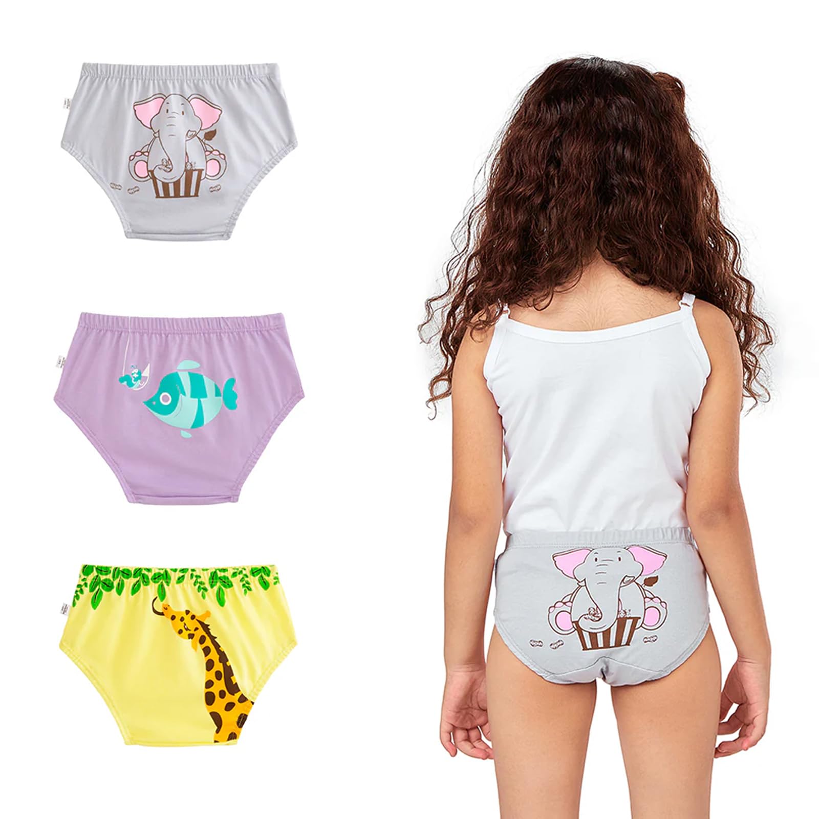 Cotton Briefs for Girls | Ages 1-16 | Everyday Panties for Girls | Gentle Waistband | Skin-Friendly | Secure Fit