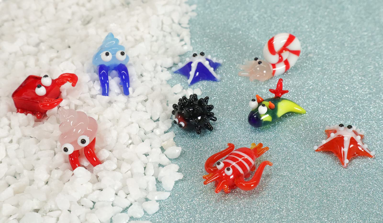 Amazon.co.jp: かわいらしい ガラス細工 プチシリーズ ヒトデ (赤