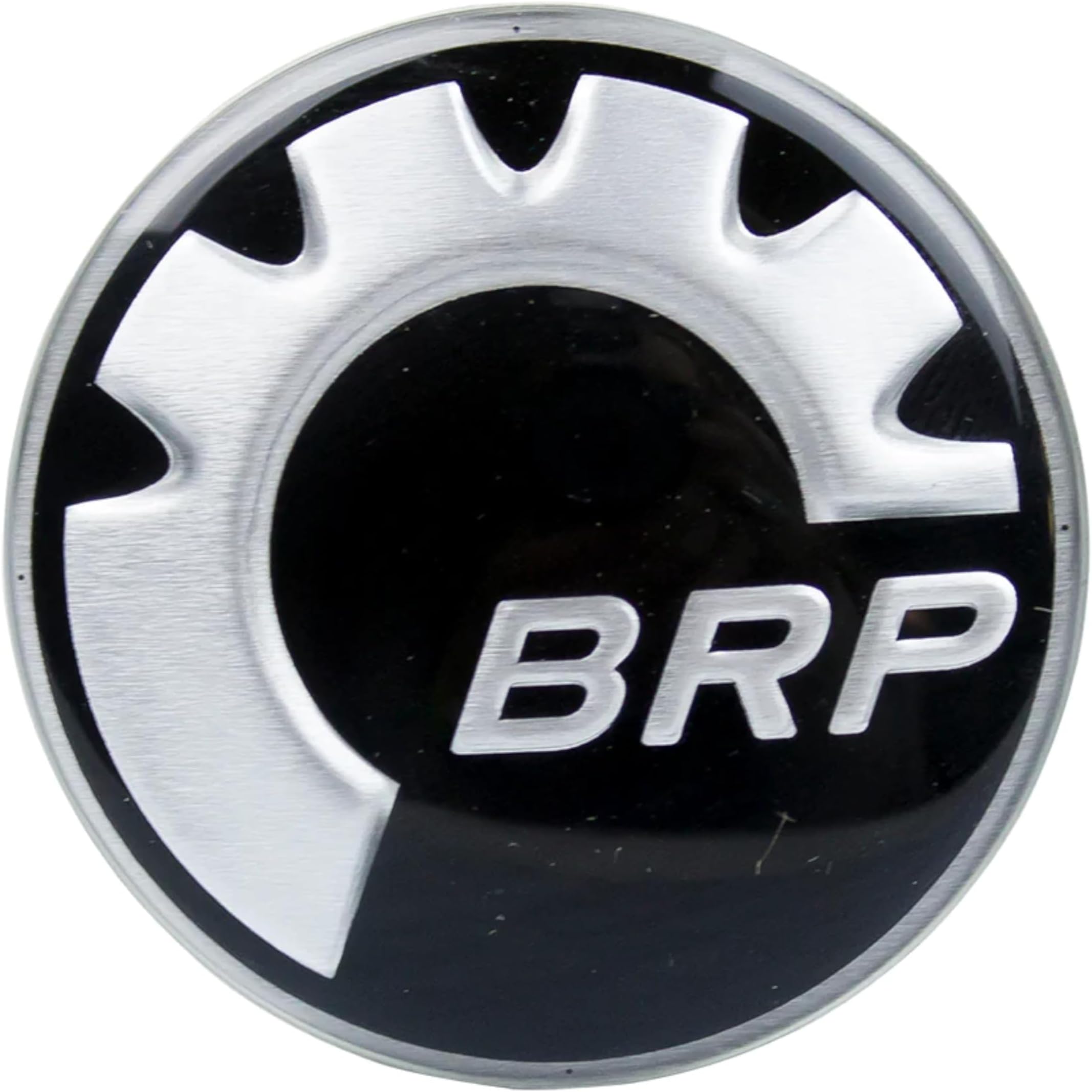 BRP Can-Am Ski-Doo New OEM Round Gear Logo Decal Hood Emblem 48 MM, 516008738