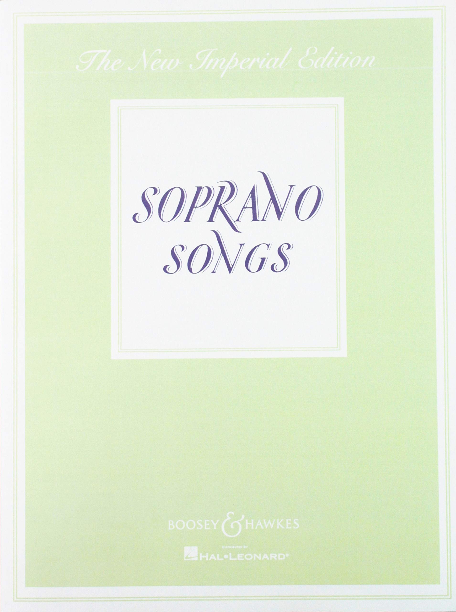 SOPRANO SONGS NEW IMPERIAL EDITION VOICE AND PIANO
