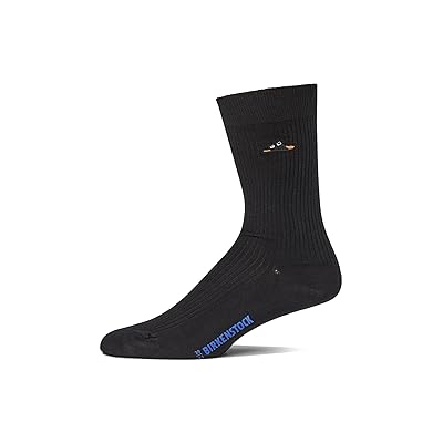 Birkenstock Cotton Ribbed Socks Knee High Socks Shoes Black