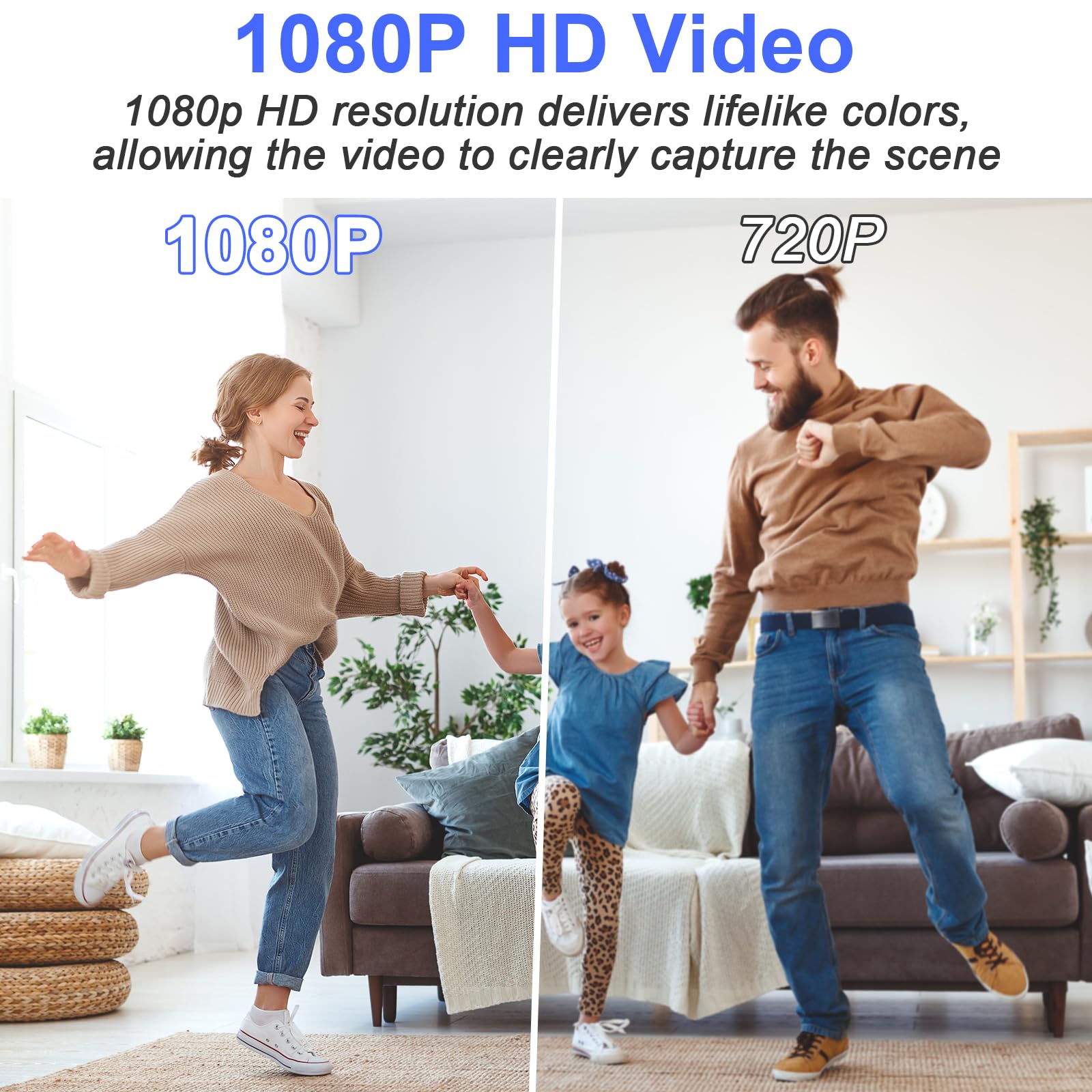 Mini HD Kamera WiFi, Tragbare Kleine Kamera, 1080P Mikro Videokamera | 5GHz & 2.4GHz WLAN, Bewegungserkennung, Langer Akkulaufzeit, TUYA APP Remote View