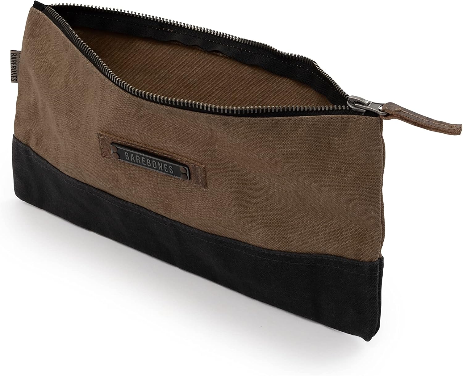 Barebones Neelum Zipper Pouch: Stylish Tool Bag & Travel Bag for Office Supplies, Makeup, and Chargers – Versatile Pencil Pouch with Durable Waxed Canvas and Water-Resistant Design (Small) - Image 5