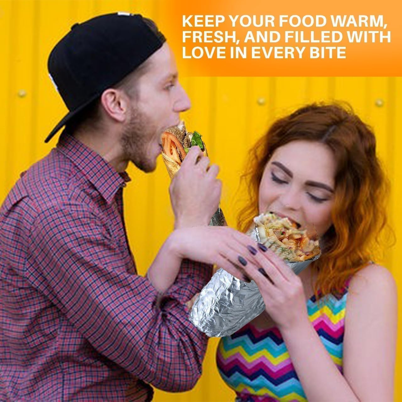 Insulation Sandwich Wrapping Paper Aluminum Foil Sheets - [100 sheets] - 10 3/4" x14" - Aluminum Foil Sandwich Wrap Sheets For Sandwich Wraps, Burritos and BBQ
