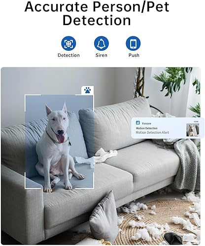 Miniatura 5 de 5G & 2.4G 2K PanTilt Security Cameras for Home Security Indoor, AI Voice Change for 2-Way Talk, Motion Detection, 247 SD RecordingCloud Storage,