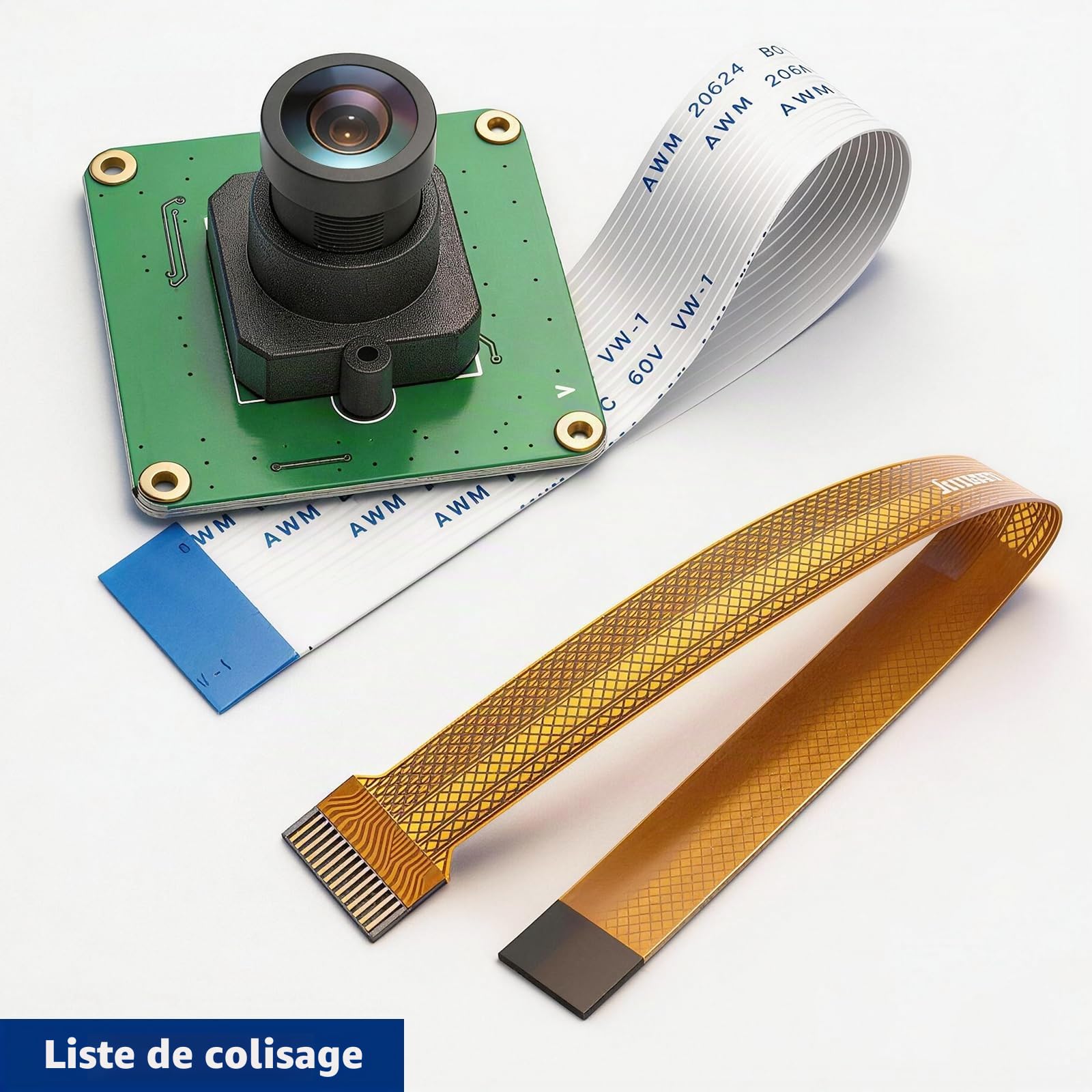 innomaker Module Caméra Raspberry Pi 5MP 1080P Capteur OV5647 avec Lentille Filtre IR M12 FOV90 pour Raspberry Pi 5,4,3B+,3,2,B+,A,ZeroW
