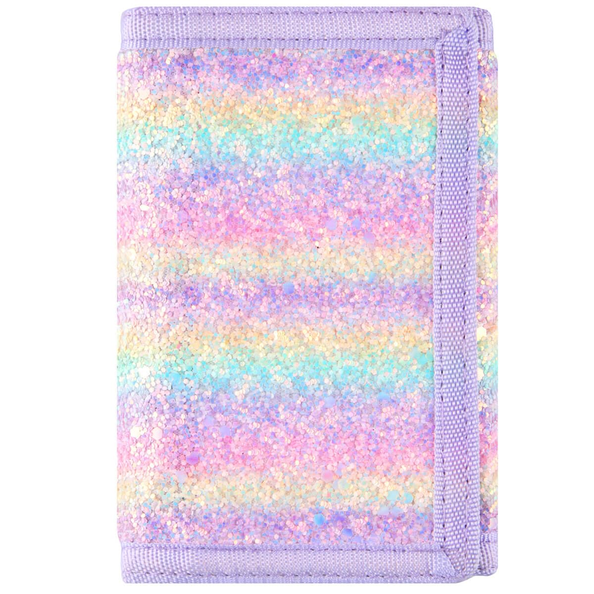 Lamumu Kids Wallet, Little Girls Wallet for Kids, Small Kids Wallet for Girls Zipper, Teen Wallet for Teen Girls, Rainbow Wallet with Magic Sticker,