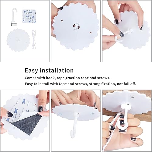 Miniatura 4 de Mosquitera para cama, toldo blanco grande para niñas, red de cama colgante, ideal para decoración de dormitorio, viajes con bolsa de almacenamiento