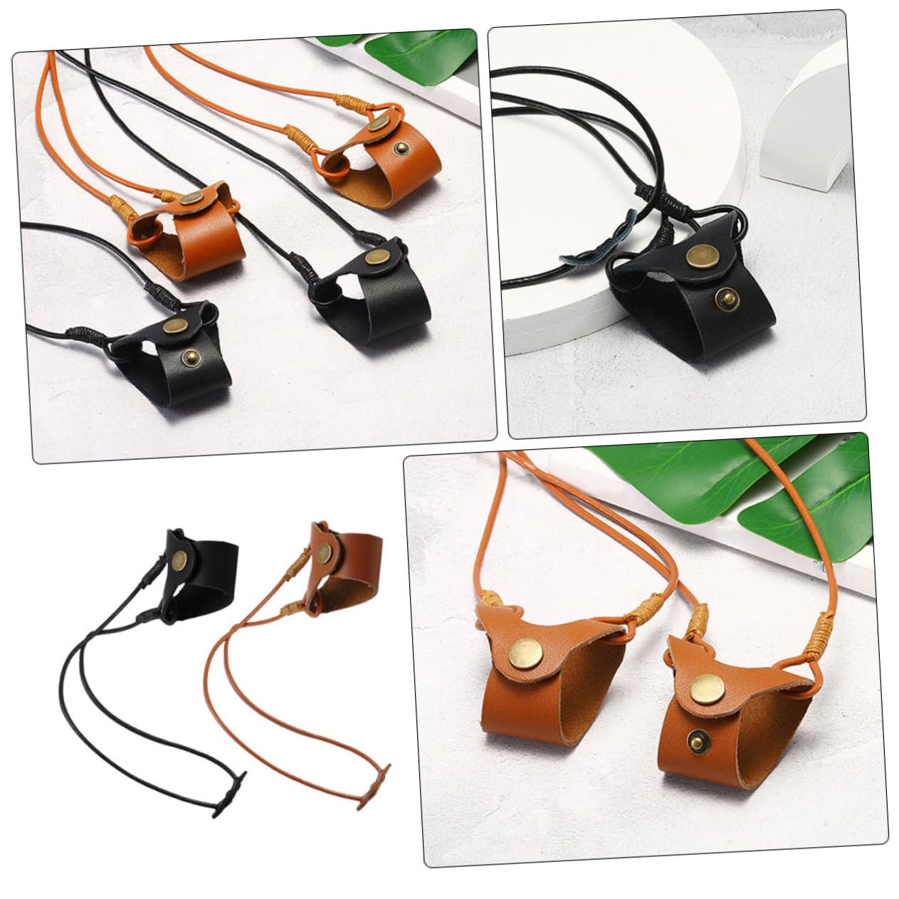 VALICLUD Brillenetui Brillenband Band Glässerset Set Brillenhalter Um Den Hals Brillenhalter Für Damen Brillenhalter Für Den Hals Sonnenbrillenband Kunstleder 2st