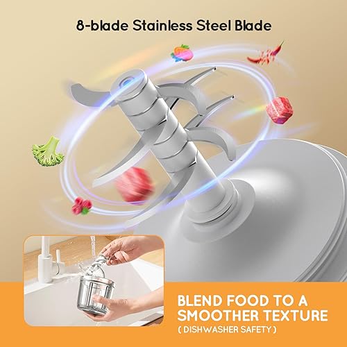 Miniatura 3 de X-Bosak Baby Food Maker - 13 In 1 Baby Food Processor Set for Fruit Vegetable Meat - 600ML Baby Food Blender with 8 Blades - Baby Feeding Supplies