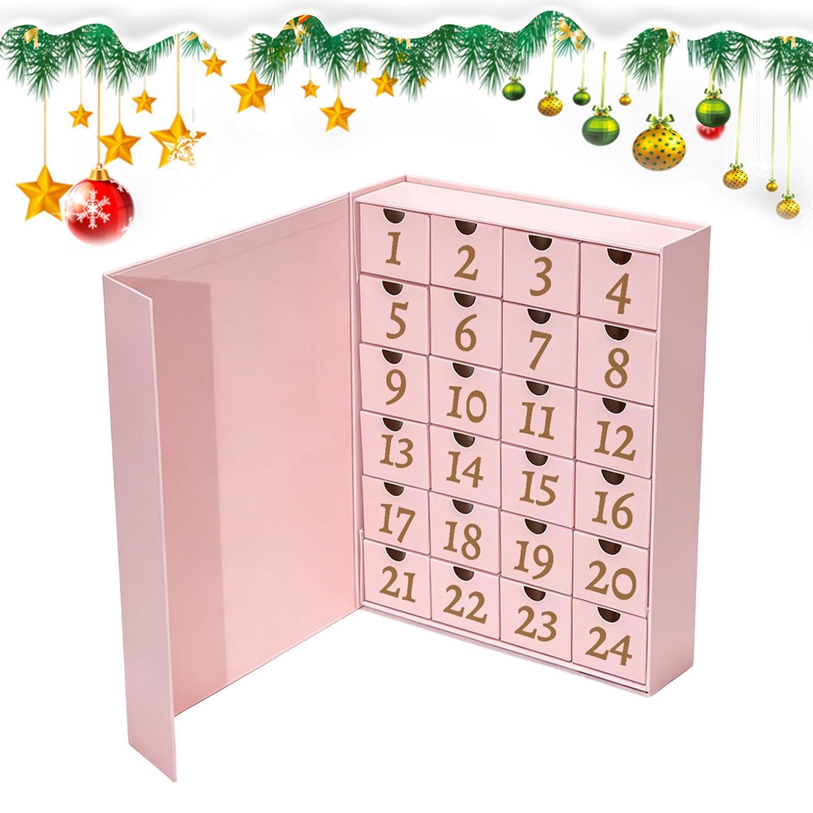 Calendario 'Avvento 24 Giorni Regalo Festa Vuoti Ricaricabili DIY | Decorazione Tavolo Festivo Decorazione Festa Per Adulti E Caramelle Tavolo Da Pranzo Cappotto