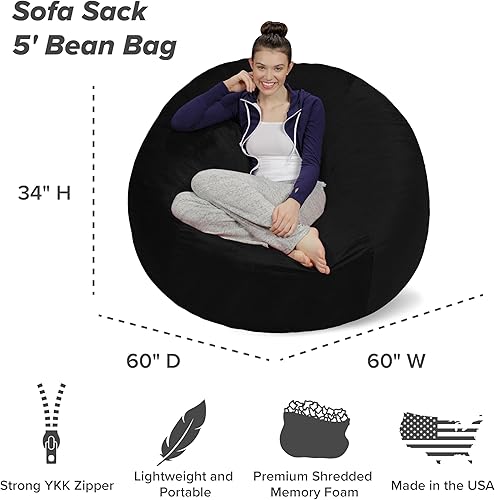 Miniatura 8 de Sofá Puff 5 pies Tela Carbón