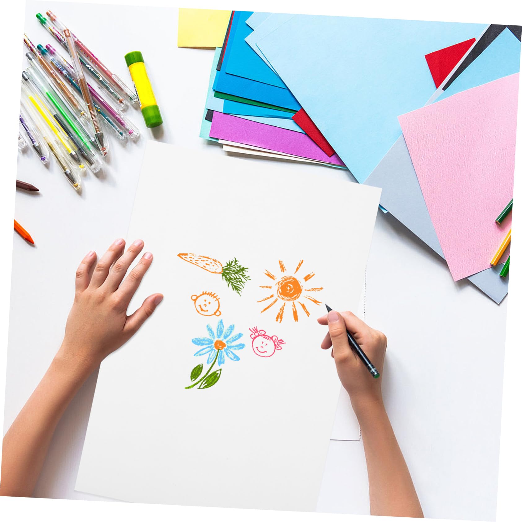 Operitacx Papier à Dessin pour Marqueurs, 100 Feuilles pour Designers