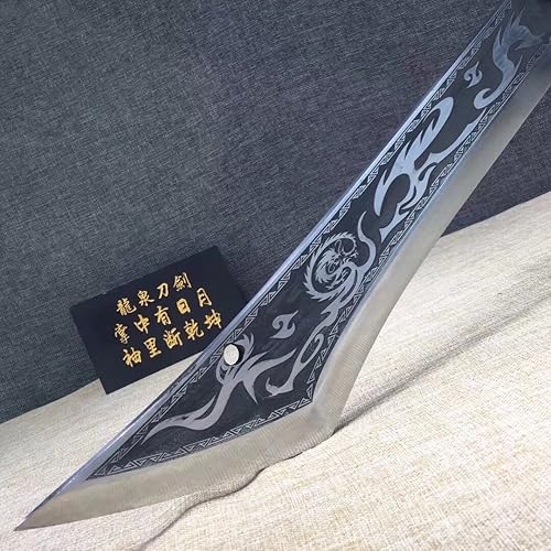 Miniatura 3 de Espada china, Guandao, Kwan Dao (hoja de acero forjada de alto carbono) templado por calor