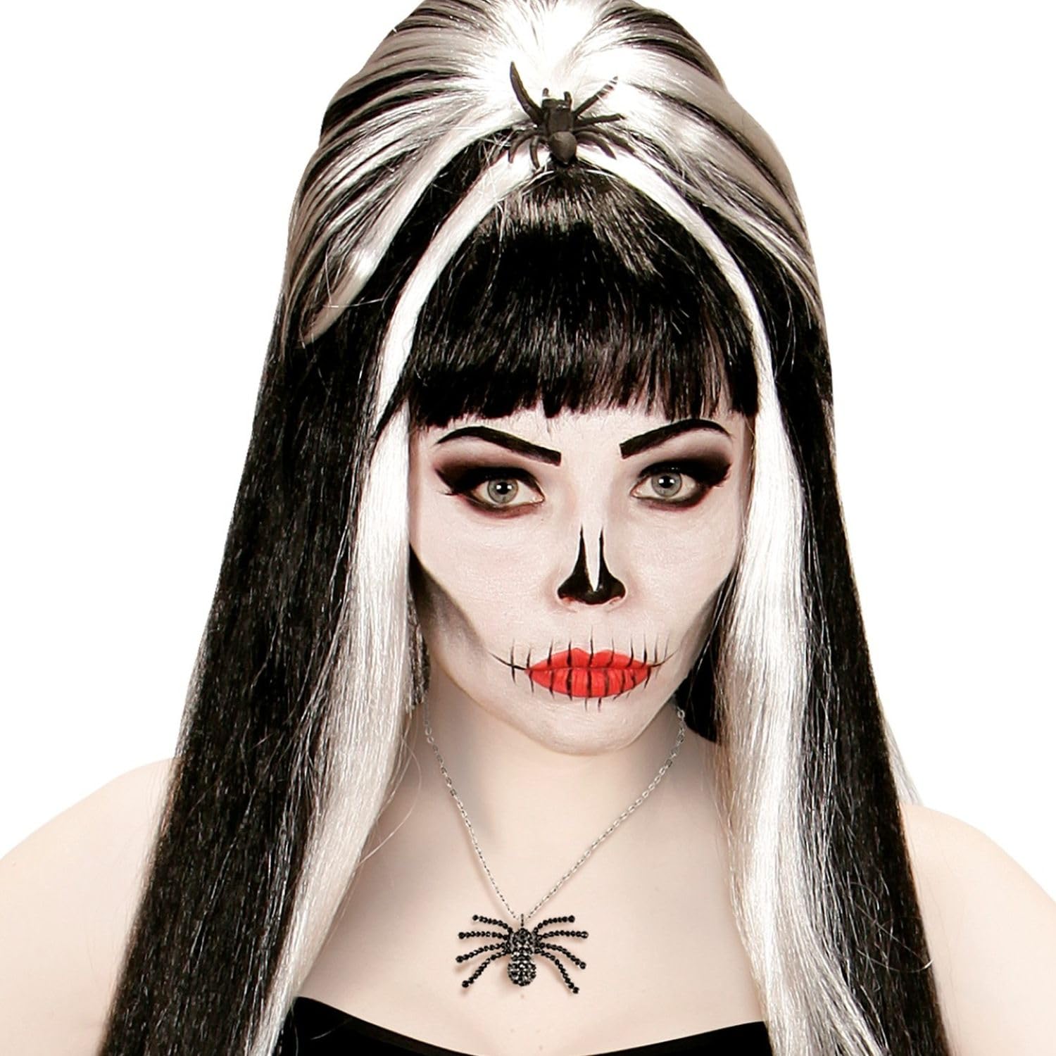 W WIDMANN MILANO Party Fashion - 7145G - Collana ragno strass, gioiello, collana, vampiro, Halloween, carnevale, festa a tema