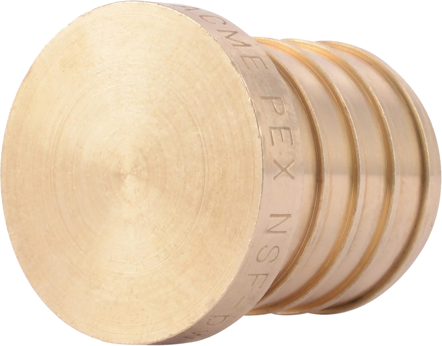 SharkBite 3/4 Inch Crimp Plug, Pack of 25, Brass Plumbing Fitting, PEX Pipe, PE-RT, UC518LF