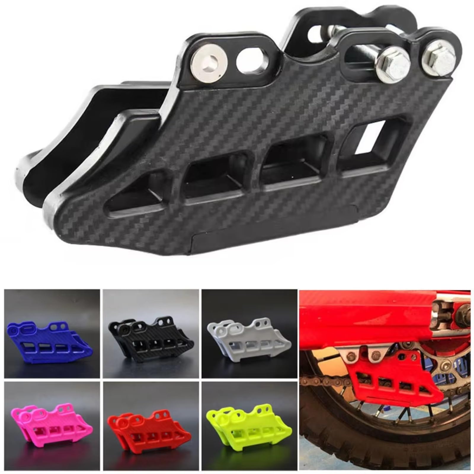 Guardia Guida Catena Compatibile Con Per KX250F Per KX450F 2009 2010 2011 2012 2013 2014 2015 2016 2017 2018 Moto Catena Guida Guard Protector