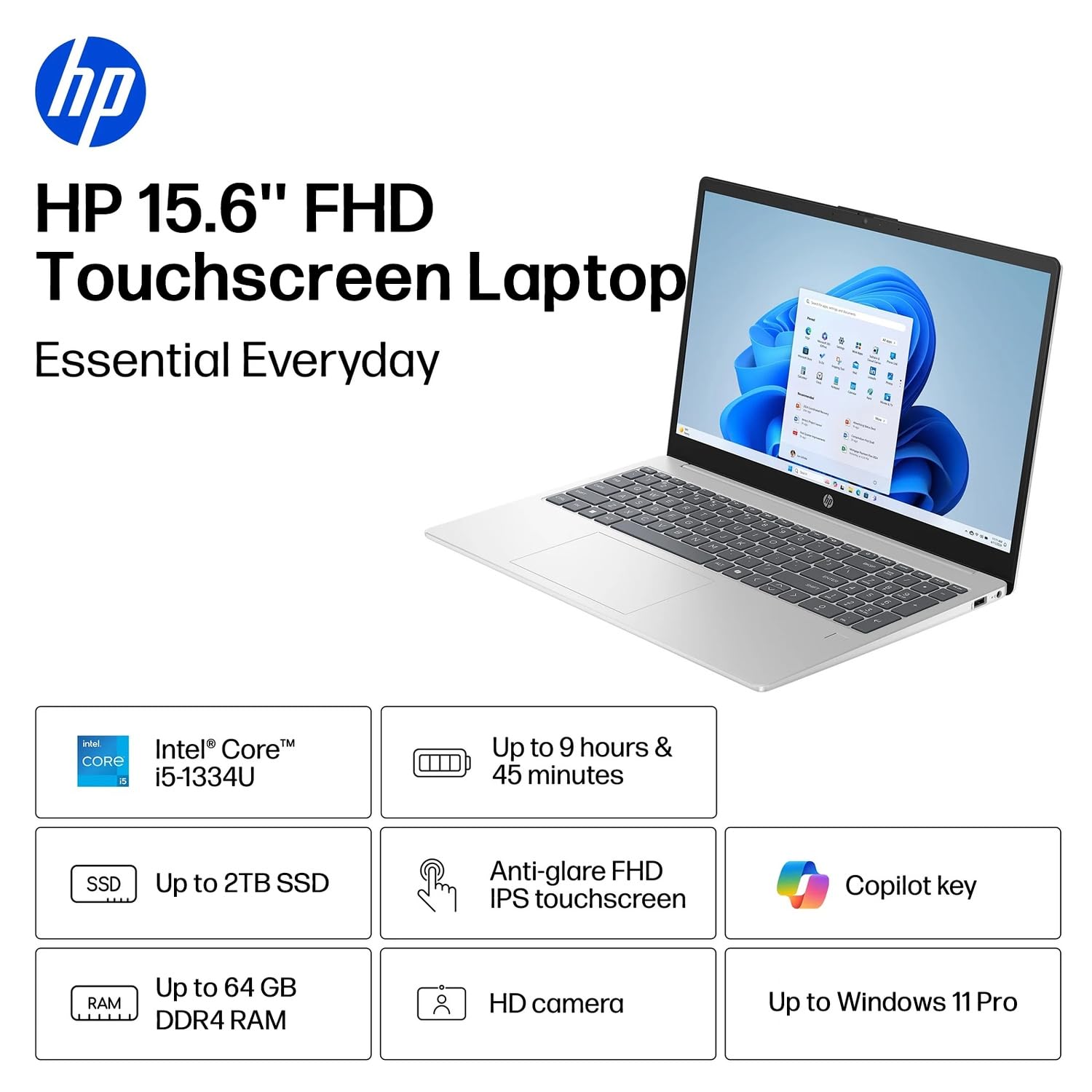 Amazon.co.jp: HP 15.6インチ FHD タッチスクリーンノートパソコン